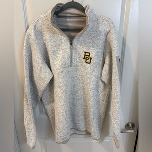 Antigua Men's Heathered Gray Zip-Up Sweater